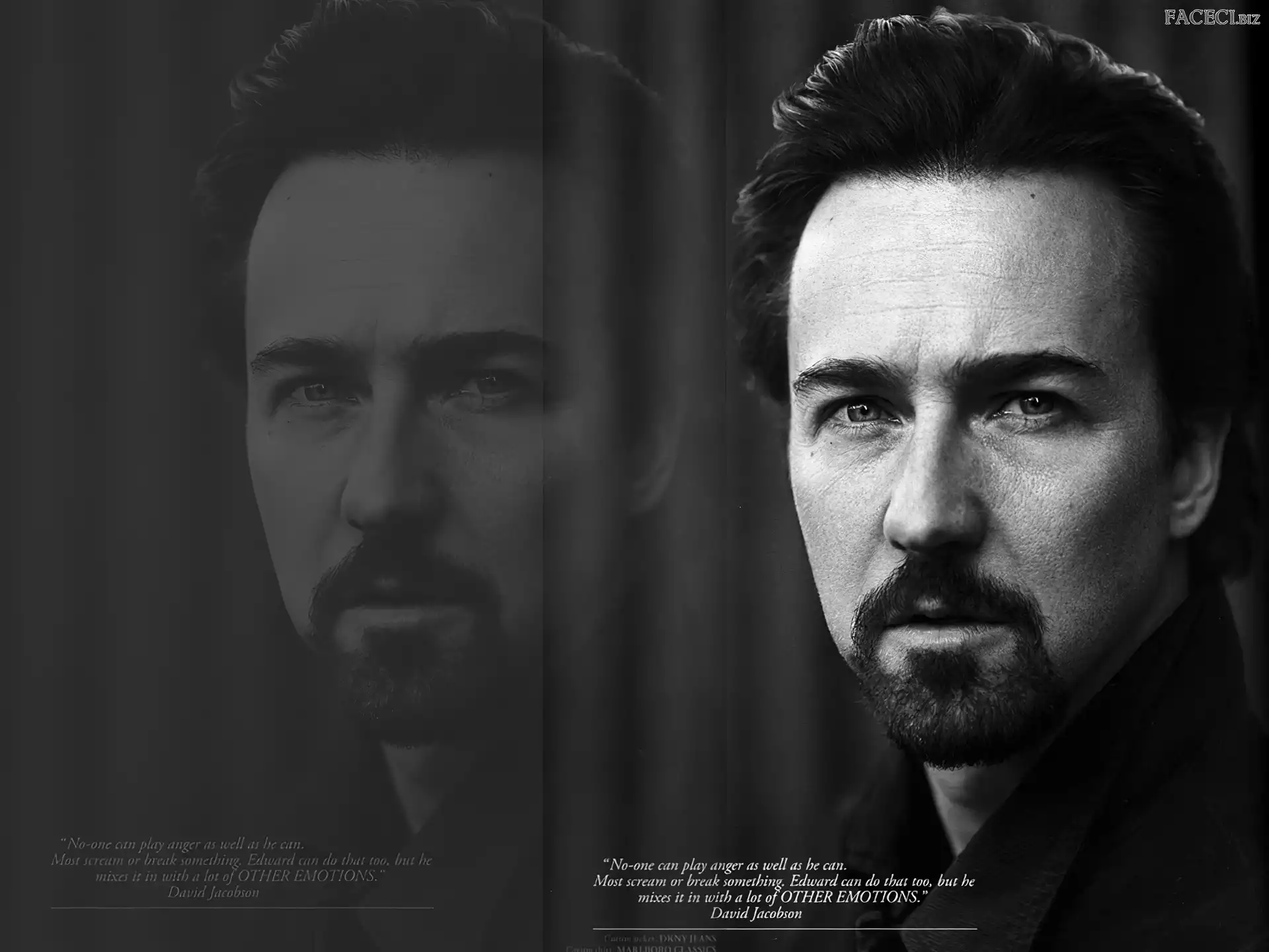 broda, Edward Norton, wąsy